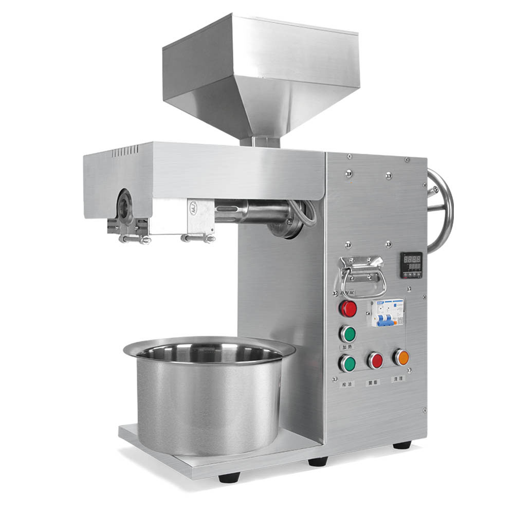 NEW Automatic temperature control oil press machine soybean flaxseed sunflower seeds oil extractor commercial oil press 3000W