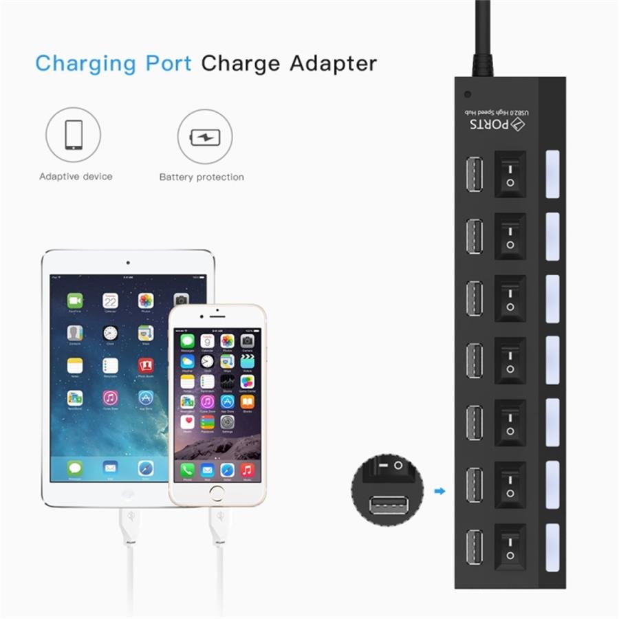   7 port usb 2.0 hub
