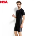 NSA swimwear arena men swimsuit piece plus size swimming suit competitive swim suits boy's racing swimsuits short sleeve
