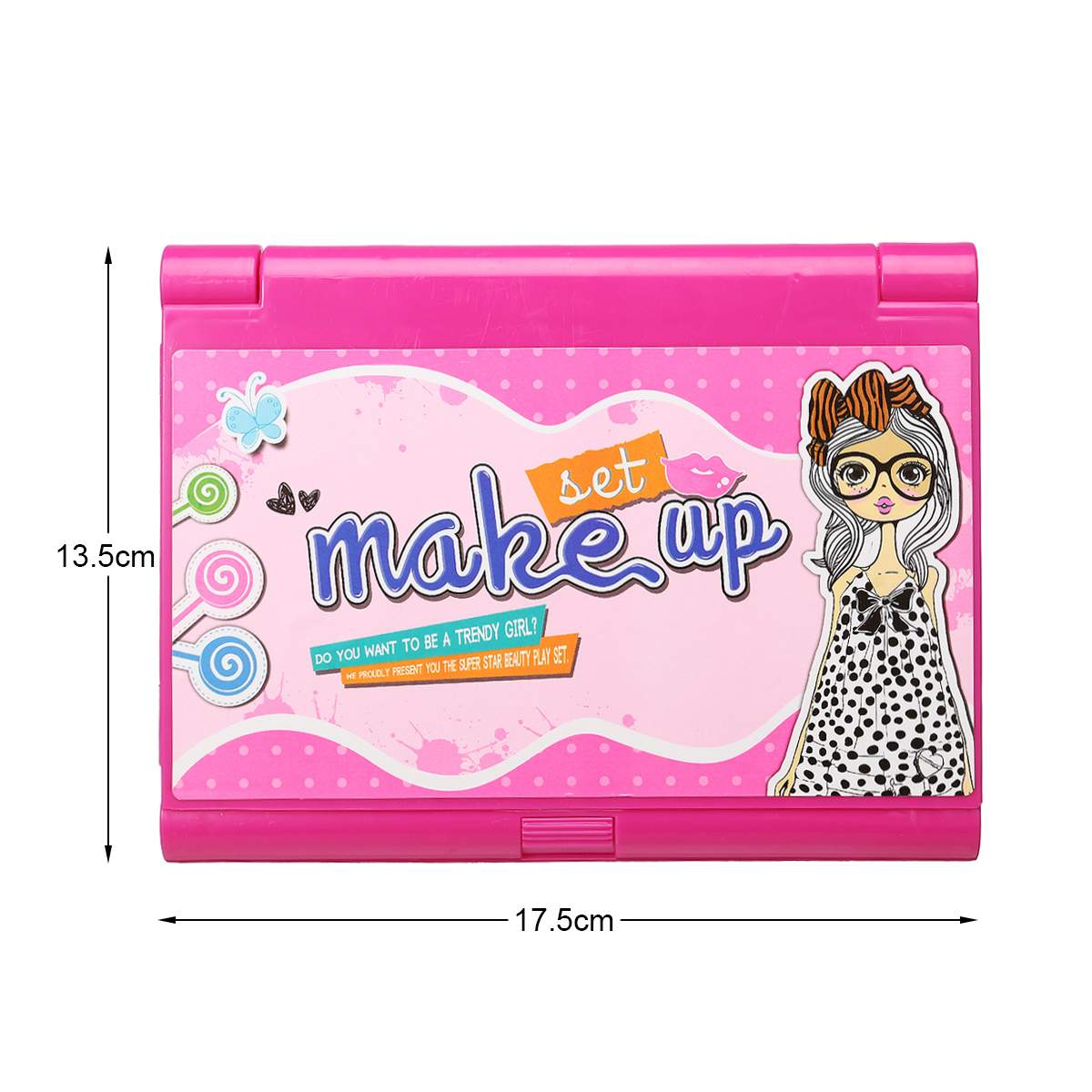 Princess Children's Makeup Cosmetics Playing Box Set Playes Makeup Girl Toy Lipstick Eye Shadow Kit For Kids