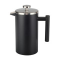 Food Grade Stainless Steel Double Wall BlackFrench Press
