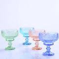 Supply Florid Colorful Glass Ice Cream Bowl