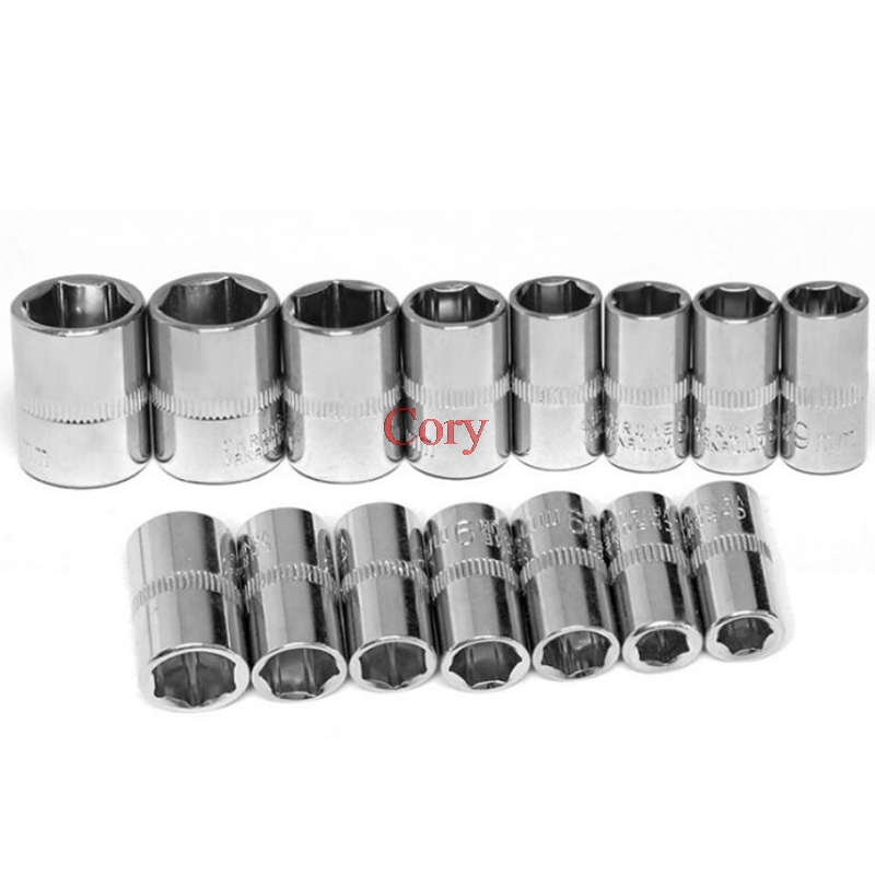 1PC 4MM 4.5MM 5MM 5.5MM 6MM 7MM 8MM 9MM 10MM 11MM 12MM 13MM 14MM 1/4" Socket Wrench Head Sleeve Double EndHand Tools