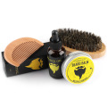 5Pcs/bag Men Moustache Cream Beard Oil Kit with Moustache Comb Brush Storage Bag Styling Beard Set Hair loss Products