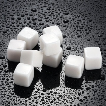 6Pcs/Set Ceramic Stone Ice Cubes Chillers for Whiskey Wine Beverage Drinks Supplies DIN889