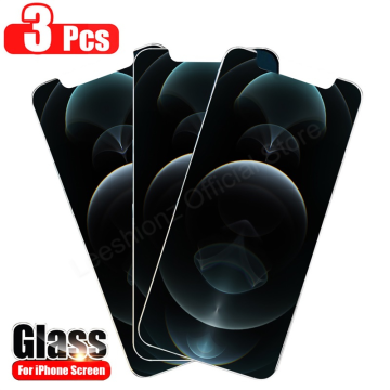3Pcs Tempered Protective Glass on the For iPhone 12 11 Pro XR X XS Max Screen Protector Film For iPhone 7 8 6s Plus SE2020 Glass