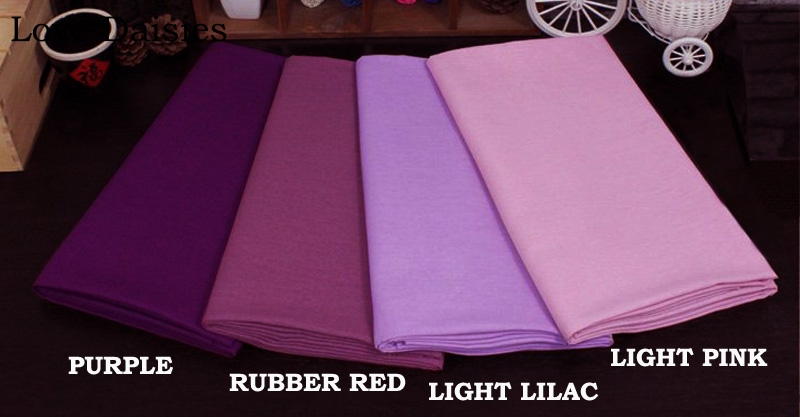 Cotton/Linen Fabrics DARK RED PURPLE OLIVE GREEN BROWN CAMEL Solid Color for DIY Decor Apparel Dress Cushions Handwork Textile