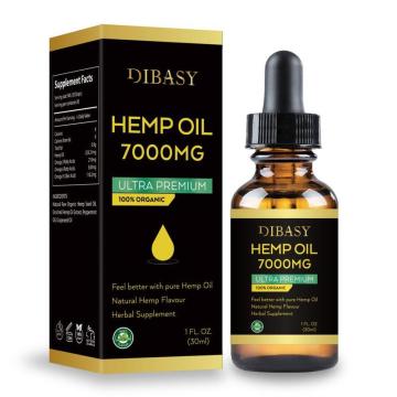 Essential Oils 7000mg Cbd Oil Organic Hemp Seed Extract Hemp Seed Oil Bio-active Drop For Pain Relief Reduce Sleep Anxiety 30ml