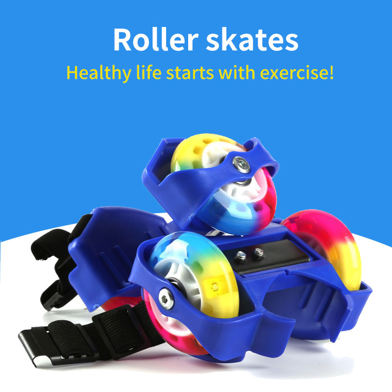 Colorful Flashing Roller Skating Shoes Whirlwind Flash Wheel Heel Roller Skates Sports Rollerskate Shoes For Kids And Adult