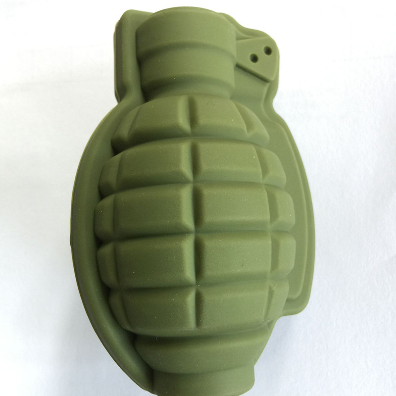 3D Grenade Ice Cube Tray Mold Party Kitchen Bar Drinks Whiskey Wine Ice Cream Maker Silicone Chocolate Cake Baking Mould