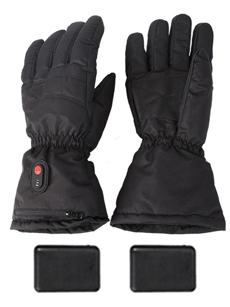 Winter Heated Gloves USB Rechargeable Adjustable Hand Warmer With 1pair 5v 6000mAh power banks for Cycling motorcycle Ski Gloves
