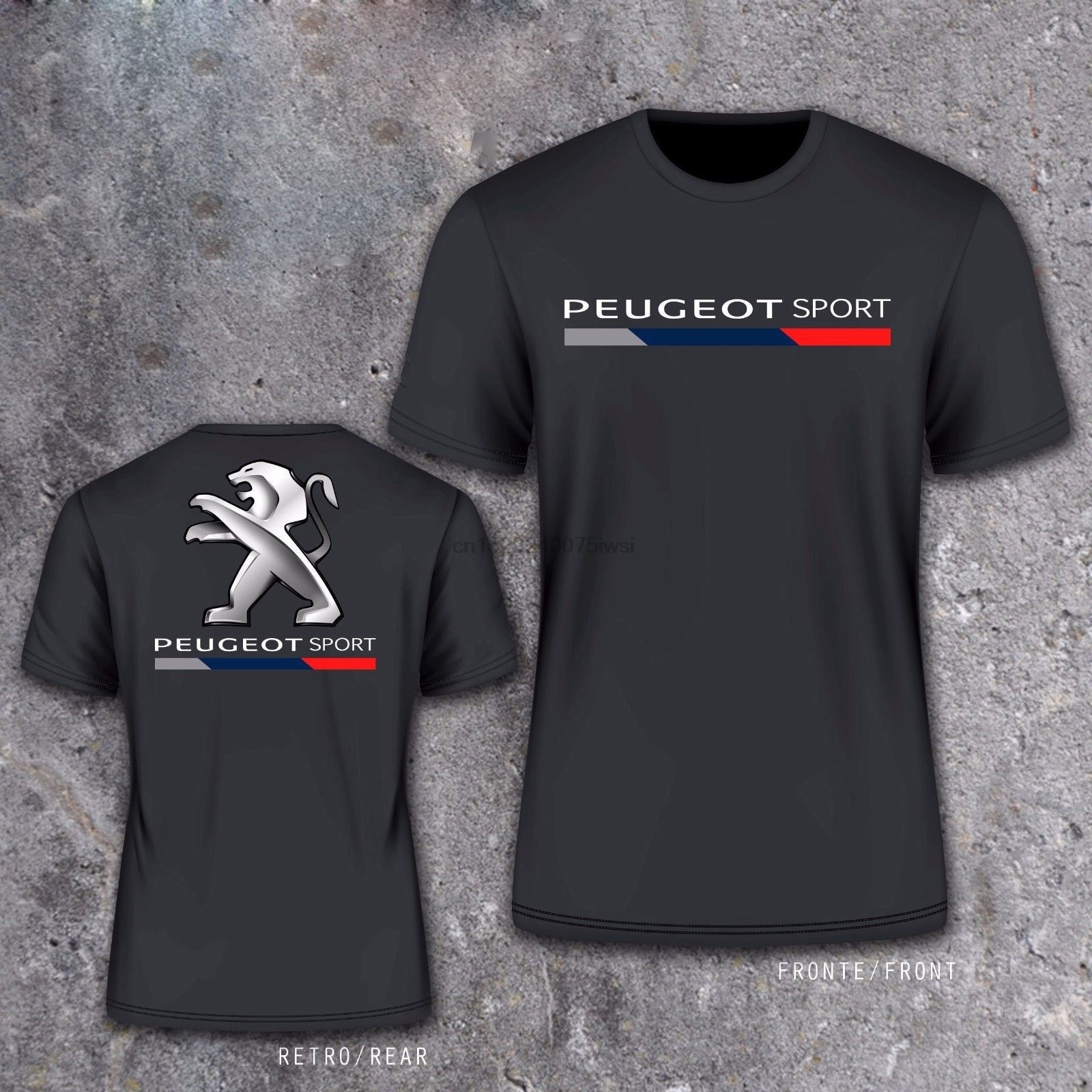 New Men's Cotton T-shirt Peugeot Sport Rolly Turbo 208 206 205 106