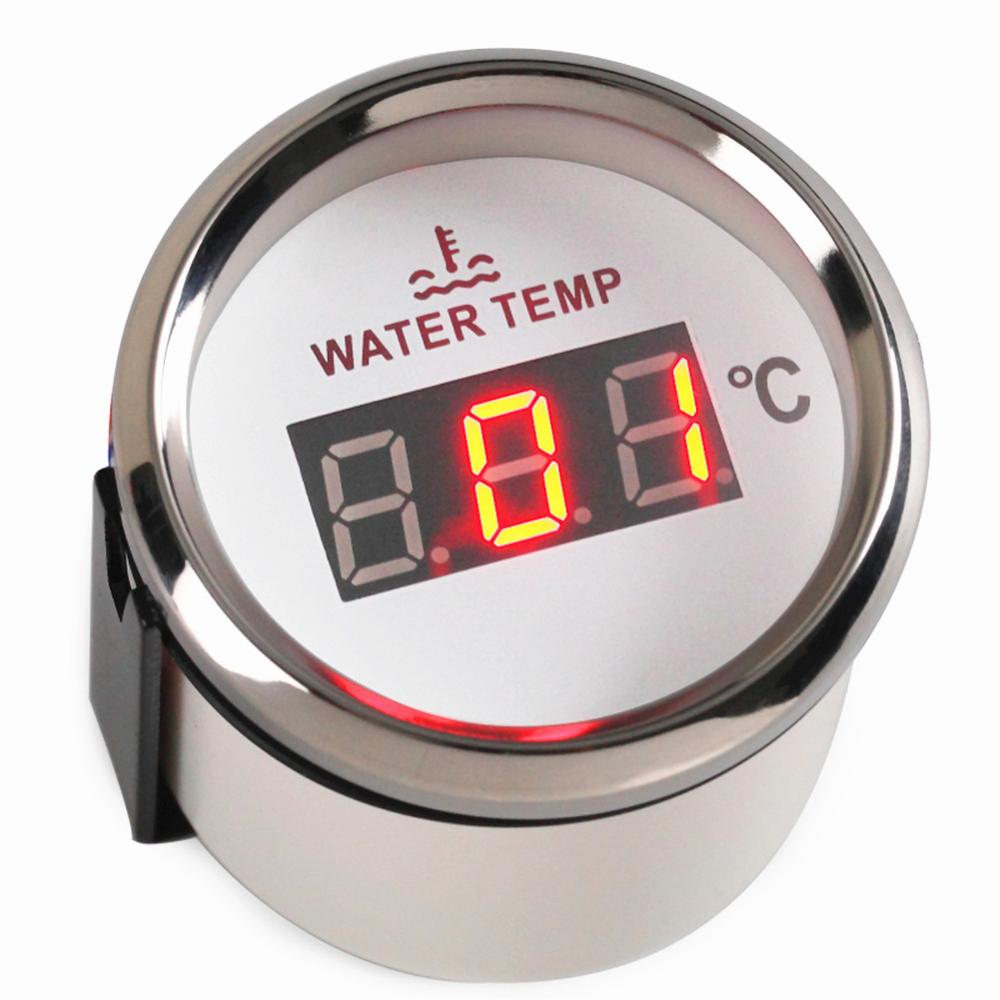 1pc 52mm Digital Water Temperature Gauges 40-120 Water Temp Meters 9-32v Fit for Auto Ship Agricultural Machinery Engines