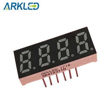 0.31 inch pure green Four Digits LED Display in 7 segment