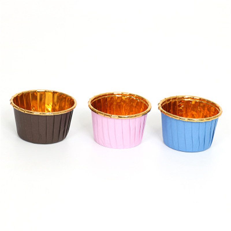 Aluminum-plated Cupcake Paper Cups Muffin Cupcake Liner Baking Cup Case Wedding Caissettes Cupcake Wrapper Paper Pastry Tools