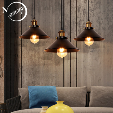 American Modern Retro LED Bronze Combinations Pendant Lights Attic Bedroom Bedside Bar Decoration Single Head Hanging Lamp Head