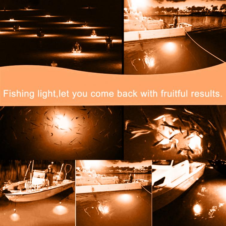 15W 12V Fishing Yellow Light 108pcs 2835 LED Underwater Fishing Light Lures Fish Finder Lamp Attracts Prawns Squid Krill