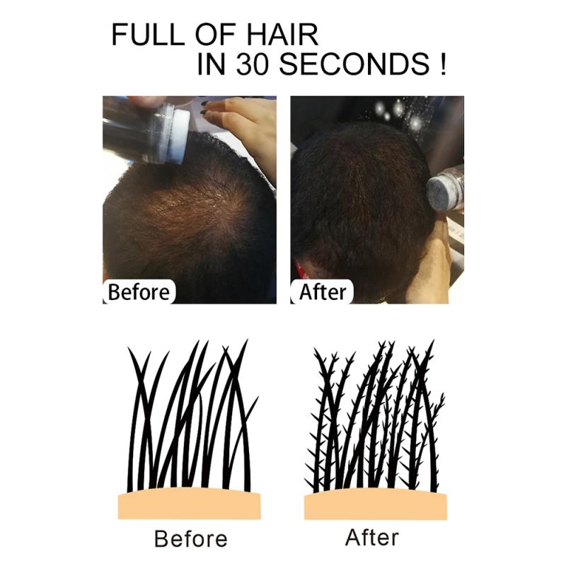 12g Hair Fiber Applicator Hair Building Fiber Spray Pump Styling Color Powder Extension Thinning Thickening Hair Growth