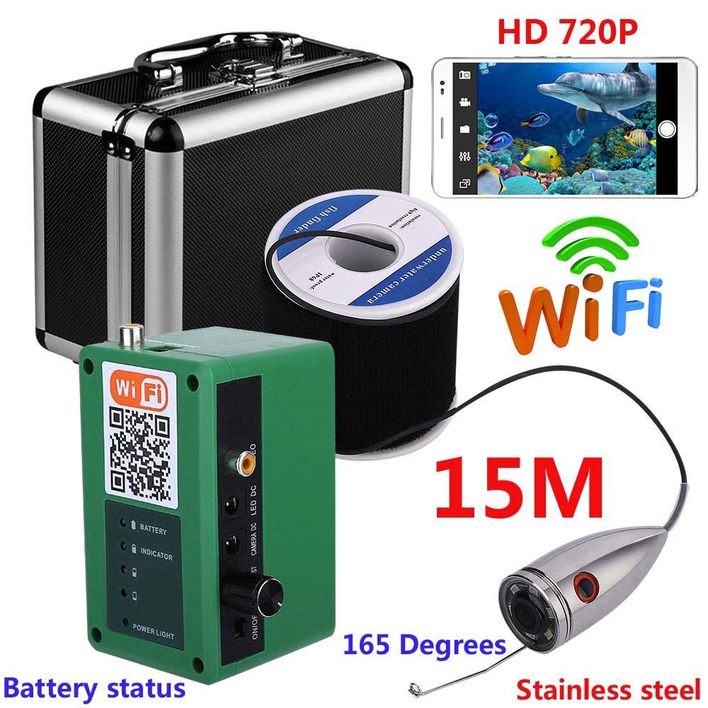 HD Wifi Wireless Underwater Fishing Camera Video Recording For IOS Android APP Supports Video Record and Take Photo 1000TVL