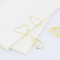 TUTU 2018 new candy gold color metal office school paper clips stationery 20pcs/box fine cute student notebook bookmark H0237