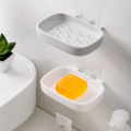 1Pc Self-adhesive Soap Box Soap Dish Sponge Storage Holder Wall Mount Soap Rack Bathroom Organizer Kitchen Accessories