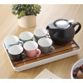 1300ML Bamboo Tea Tray-Japanese imitation ceramics Tea Set-Drainage Water Storage Tea Tray -Room Tea Board-Chinese Tea Tools