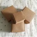 2020 Natural Kraft paper gift packaging box,small craft box folding kraft paper,brown handmade soap paper cardboard box