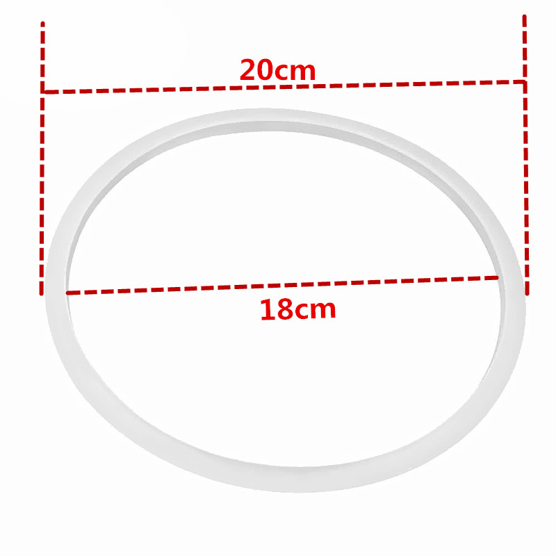 18cm Silicone Rubber Sealing Ring for Electric Pressure Cooker Replacements Parts Silica Gel Gasket Accessories