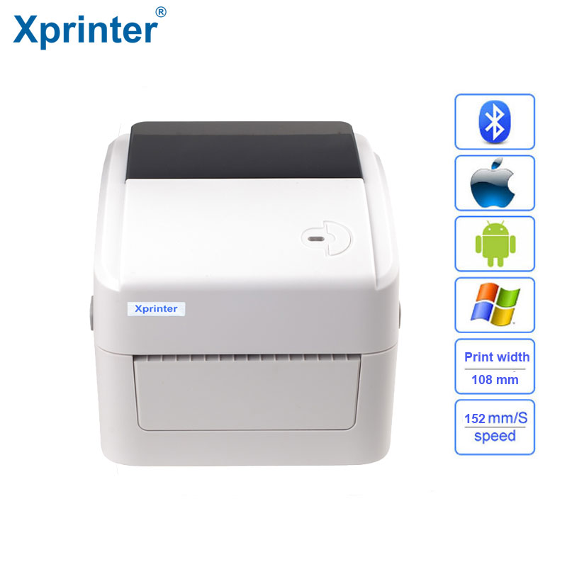 152mm/s Thermal shipping address printer suit for thermal paper width 25.4 m - 115 mm thermal barcode printer