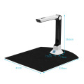 BK50 Portable 10 Mega pixel High Definition Document Book Scanner Capture Size A4 Document Camera for File Recognition Scanner