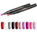 1pc 10 Colors Convenient Nail Gel Paint One Step Gel Nail Pen No Need Top Base 3 In 1 UV Gel Lacquer Nail Polish Soak Off TSLM1