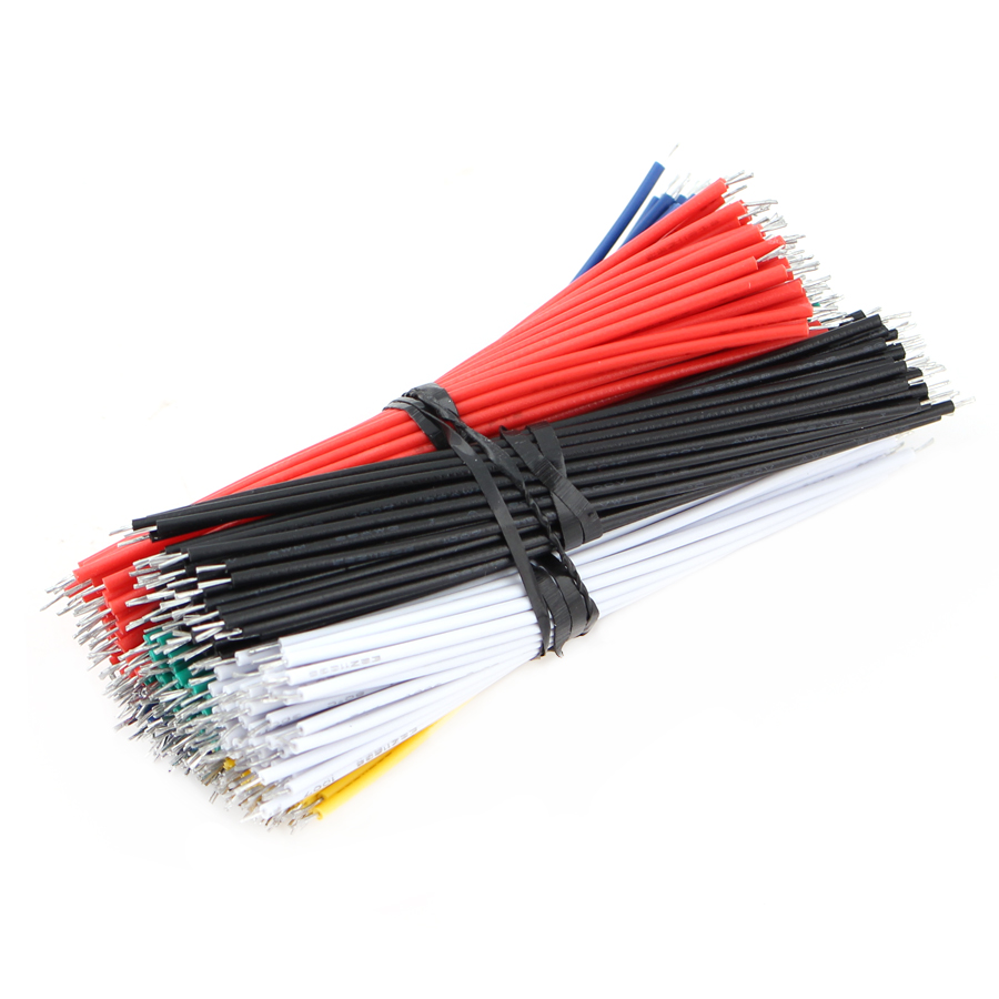 24AWG 8cm Tin-Plated Jumper Wire Cable Connect PCB Breadboard Solder Cable Copper Jumper Cable Connector PCB Fly Wire 8cm 24AWG