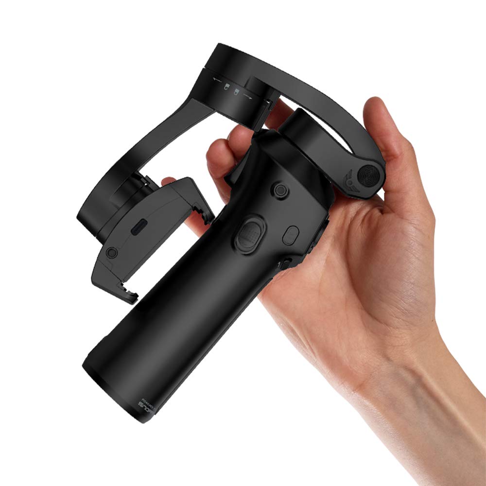 Snoppa Atom Foldable Pocket Sized 3 axis Smartphone Handheld Gimbal Stabilizer for GoPro Smartphones, Wireless Charging