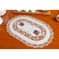 HOT satin lace placemat embroidery cup coaster mug kitchen Christmas table place mat cloth cookware New Year doily wedding pad