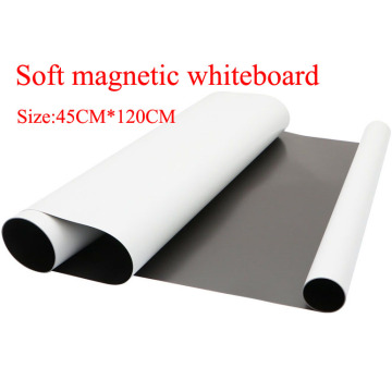 Flexible Soft Magnetic Whiteboard Fridge Magnets for Kids Home Office Dry-erase Board White Boards Size 45CMx120CM