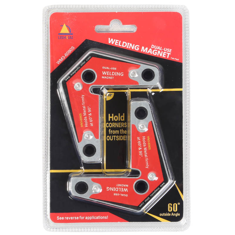 Lishuai Strong Welding Corner Magnet/Neodymium Magnetic Holder Twin Pack