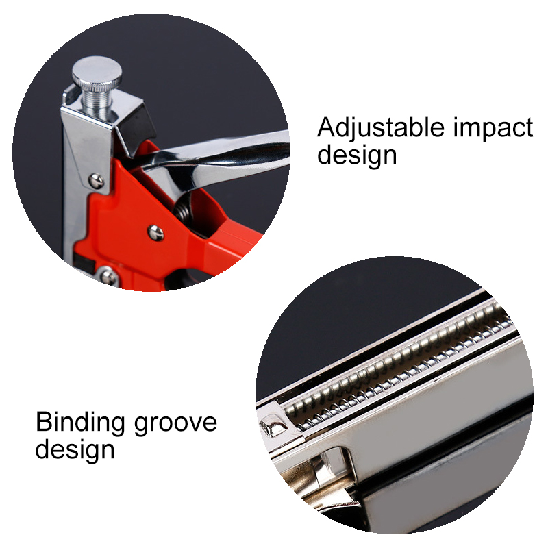 Pracmanu 4 IN 1 Heavy Duty Staple Gun for DIY Home Decoration Furniture Stapler Manual Nail Gun with 3000 Staples Nailer