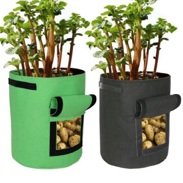 Potato Cultivation Planting Woven Fabric Bags Garden Pots Planters Vegetable Planting Bags Grow Bag Farm Home Garden Tool