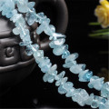 natural Aquamarines Chips Beads Strand Natural Aquamarines Stone Beads DIY Beads For Bracelet Making Free Shipping