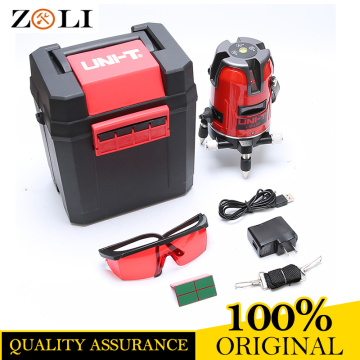 Tools Laser Level 360 5 Lines 6 Points Automatic Self Leveling Vertical&Horizontal Tilt Degrees Rotary LD 650nm UNI-T