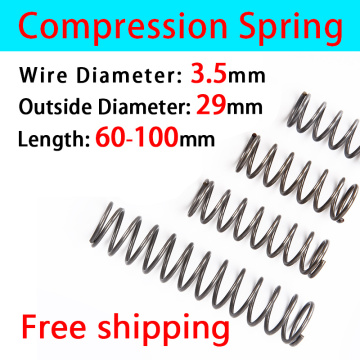 Line Diameter 3.5mm, External diameter 29mm, Length 60mm-100mm Return Spring Pressure Spring Cash Sale Compressed Spring