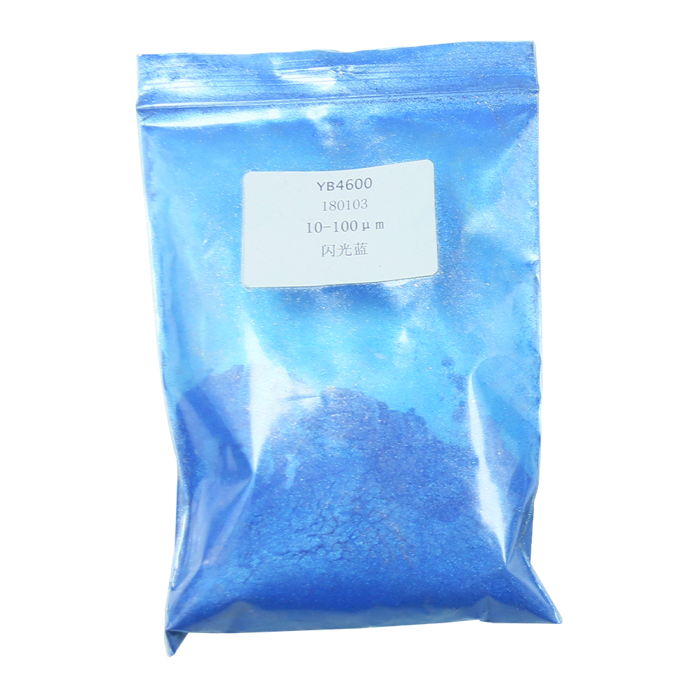 #4600 Sparkling Blue Pearl Powder Pigment Christmas Decorations for Home Automotive Coatings Arts Cr
