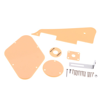 Beige Guitar Scratch Plate Guard Cavity Switch Covers Selector Plate Bracket Screws Set for Les Paul Guitar Parts