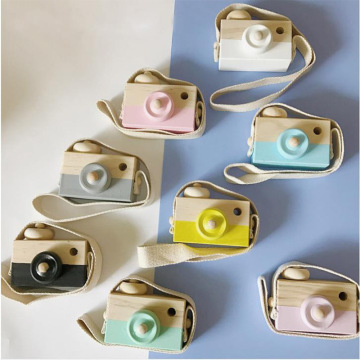 Wooden Camera Toys Kids Toys Gift Wooden Toy kids Camera Room Decor Furnishing Articles