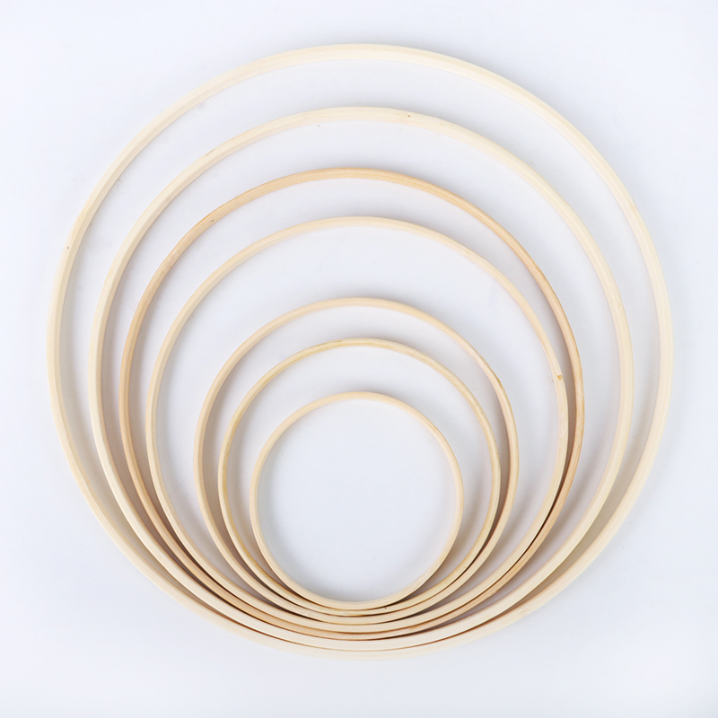 8-40cm Wooden Frame Hoop Circle Embroidery Hoop Tool Bamboo Circle For Cross Stitch Hand DIY Art Craft Sewing Tool