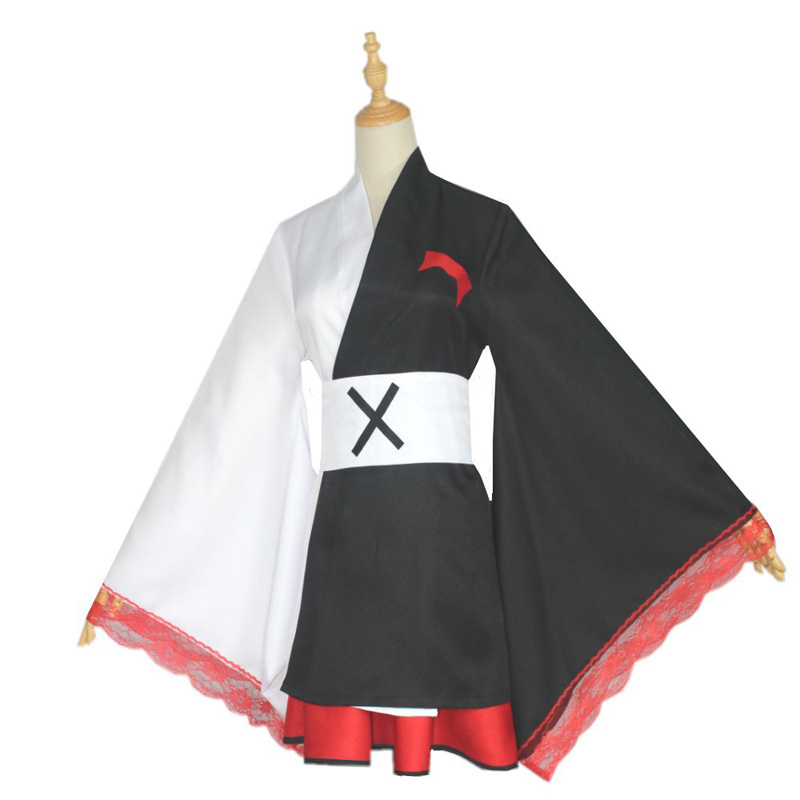 2020 Monokuma Cosplay Costume Danganronpa Woman's Cosplay Wig Kuma Coat and Skirts Suit Halloween Girl Anime Costumes