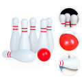 1 Set Children Bowling Ball Set Wooden Bowling Games Toy Smooth Bowling