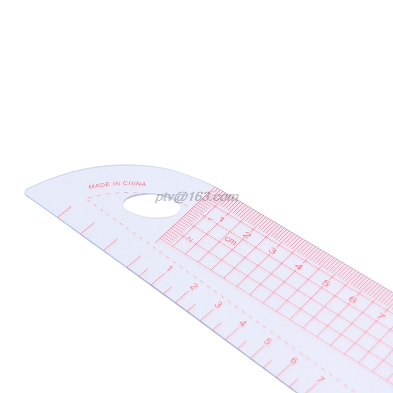 Multi-function Curved Metric Ruler 52cm for Making Tailor Sewing Tool Plastic