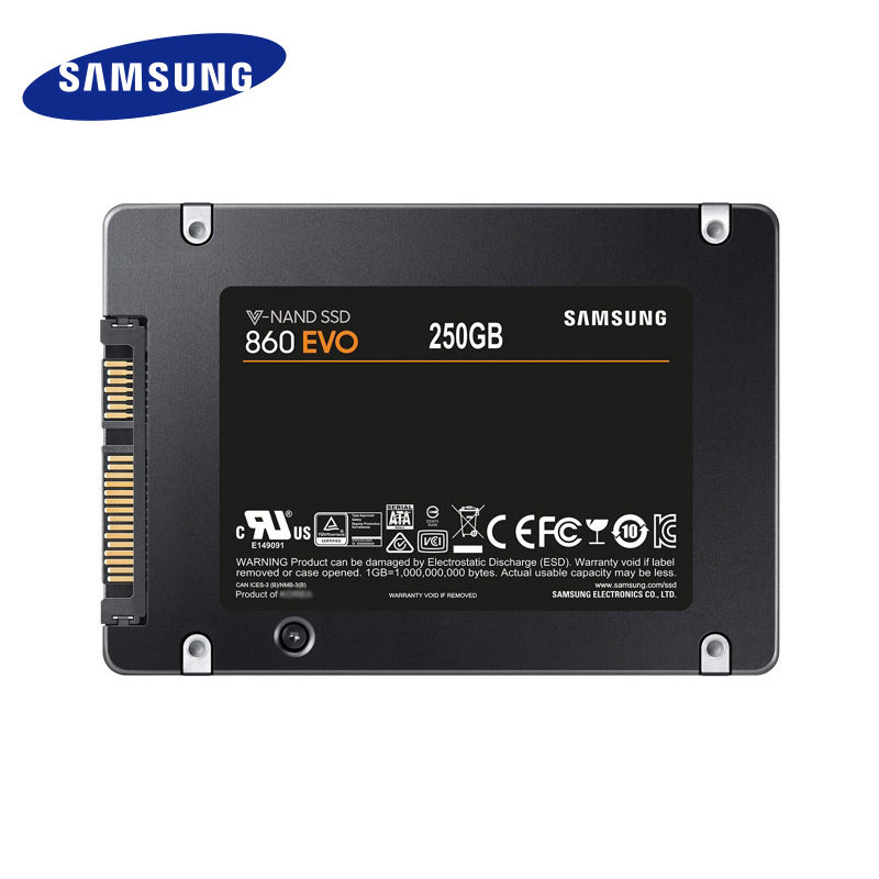 860 EVO SSD SAMSUNG SSD Internal Solid State Disk HDD Hard Drive SATA3 2.5 inch Laptop Desktop PC TLC 250GB 500GB 1TB