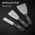 1/2/3/4/5inch Stainless Steel Putty Knife Paint Tool Plaster Shovel Filling Spatula Tang Scraper Wood Handle Wall Decoration Con